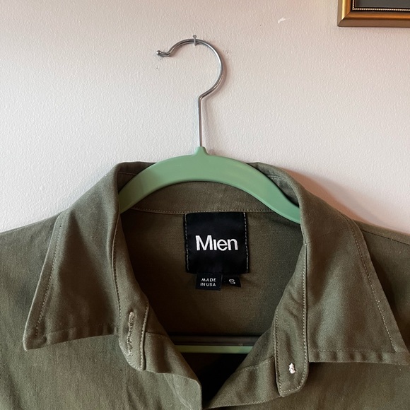 Mien Chore Coat in Olive Green Size Small - Picture 3 of 5